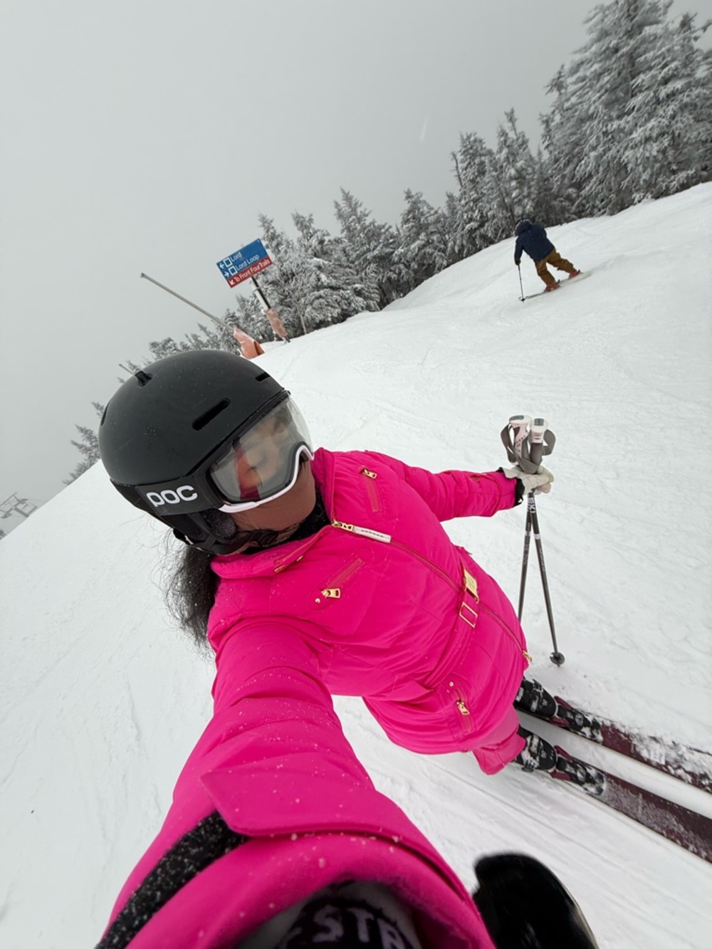 Bogner Pink Belted Puffer Ski Jacket